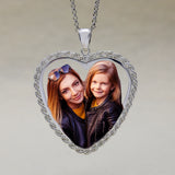 Heart Rope Picture Pendant