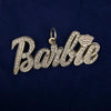 Extra Large Barbie Name Plate with Rope chain