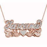 Our Precious Nameplate with Cuban chain