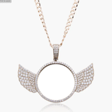 Wing  cz Picture Pendant