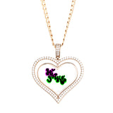 Spinning Heart Picture Pendant