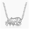 Nicole Nameplate with Cuban chain