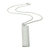 Vertical engraved bar necklace