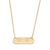 Mini engraved bar necklace