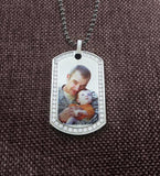 Stainless Steel Picture Dog Tag