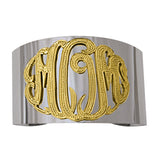 Monogram Cuff Bangle