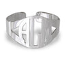 Block Monogram Cuff Bangle