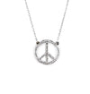 Cz stone peace pendant