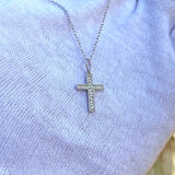 Cz stone cross pendant