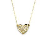 Cz stone heart pendant