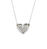 Cz stone heart pendant