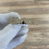 Three Finger Cursive Name Ring