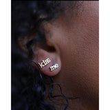 kiss me stud Earrings