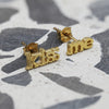 kiss me stud Earrings