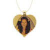 Heart Shape Disc Picture Pendant