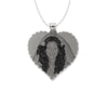 Heart Shape Disc Picture Pendant