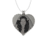 Heart Shape Disc Picture Pendant