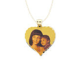 Heart Shape Disc Picture Pendant