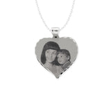 Heart Shape Disc Picture Pendant