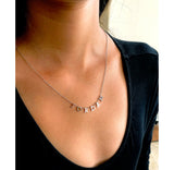 Spaced out name necklace