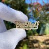 Script Design Single Nameplate with rolo link chain