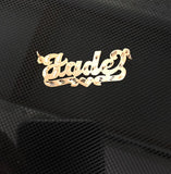 Script Design Single Nameplate with rolo link chain