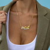 Breanna Nameplate with Figaro chain
