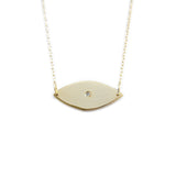 Evil eye pendant with Cz stone
