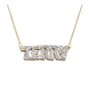 Chinese Double Nameplate with Rolo Link Chain