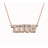Chinese Double Nameplate with Rolo Link Chain