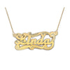 Script Design Single Nameplate with rolo link chain