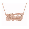 Script Design Single Nameplate with rolo link chain