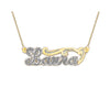 Script Design Single Nameplate rolo link chain