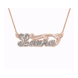 Script Design Single Nameplate rolo link chain