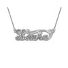 Script Design Single Nameplate rolo link chain