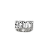 The Block Bold Name Ring