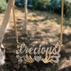 Our Precious Nameplate with Cuban chain