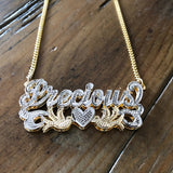 Our Precious Nameplate with Cuban chain