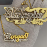Our Grande Name Necklace with Rope chain