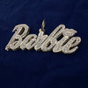 Extra Large Barbie Name Plate with Rope chain