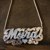 Our Grande Name Necklace with Rope chain