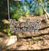 Our Precious Nameplate with Cuban chain