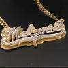 Shadow Back Nameplate with Cuban chain