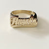 The Straight Tail Name Ring