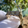 The Bubble Design Name Ring
